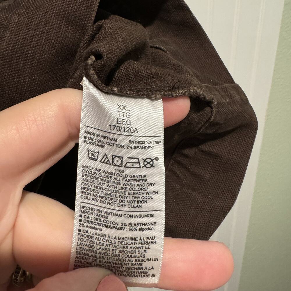 Old Navy Canvas Barn Coat Brown Corduroy Collar Size XXL - Picture 6 of 7